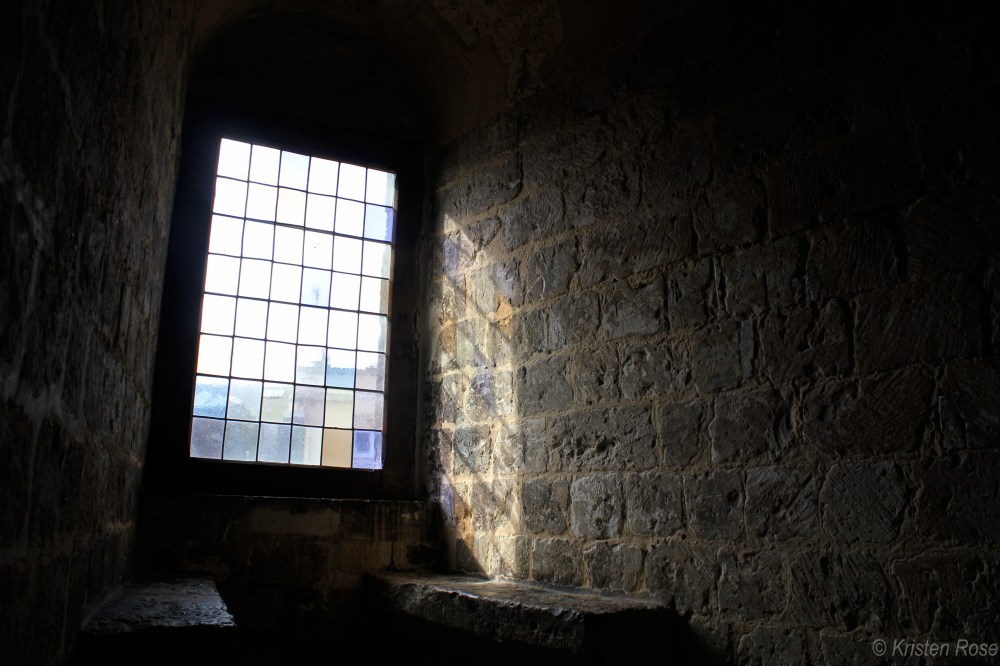 In the Tour Jeanne d'Arc, where Joan of Arc was threatened with torture in 1431.